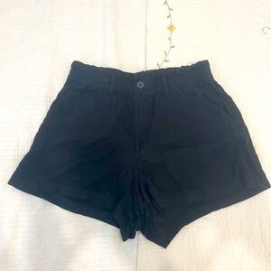 Hollister Black Ultra High rise Soft Shorts